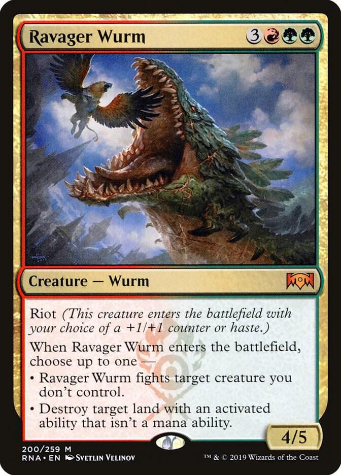 Ravager Wurm 200 card from Ravnica Allegiance