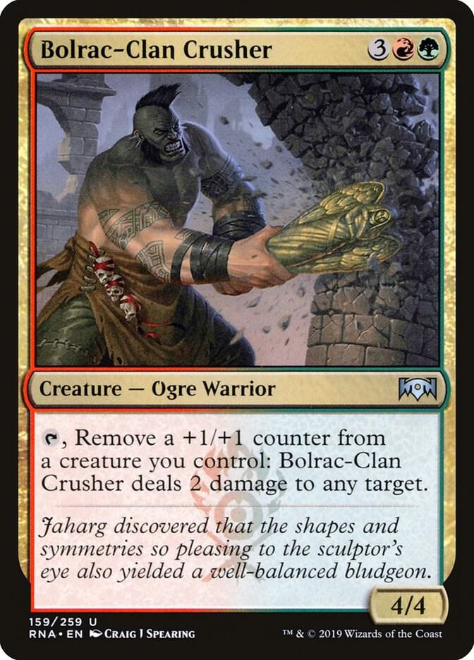 Bolrac-Clan Crusher 159 card from Ravnica Allegiance