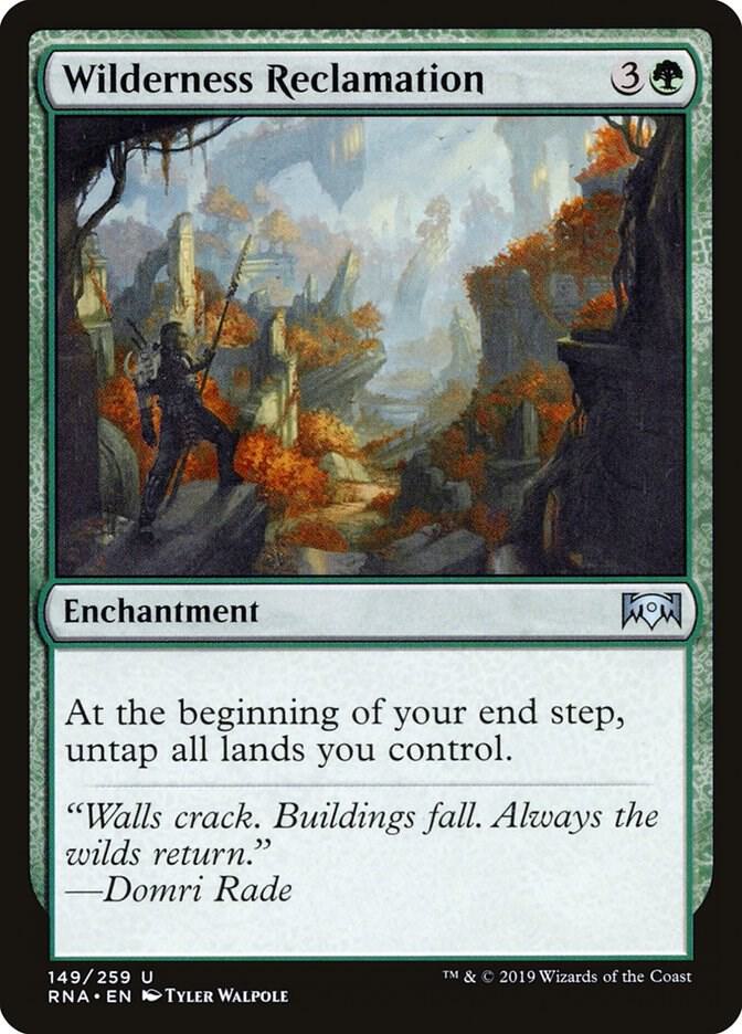 Wilderness Reclamation 149 card from Ravnica Allegiance