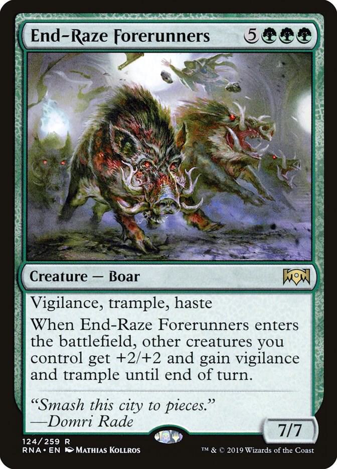 End-Raze Forerunners 124 card from Ravnica Allegiance