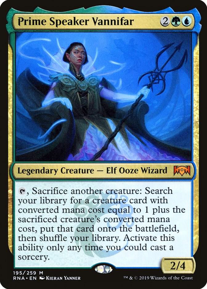 Prime Speaker Vannifar 195 card from Ravnica Allegiance