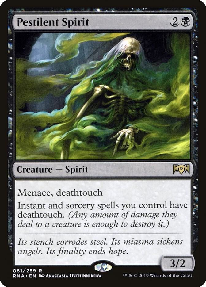 Pestilent Spirit 81 card from Ravnica Allegiance