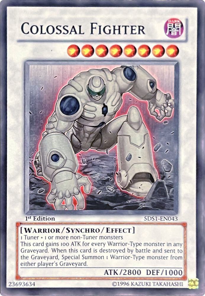 Colossal Fighter 5DS1-EN043 card from 5D's 2008 Starter Deck