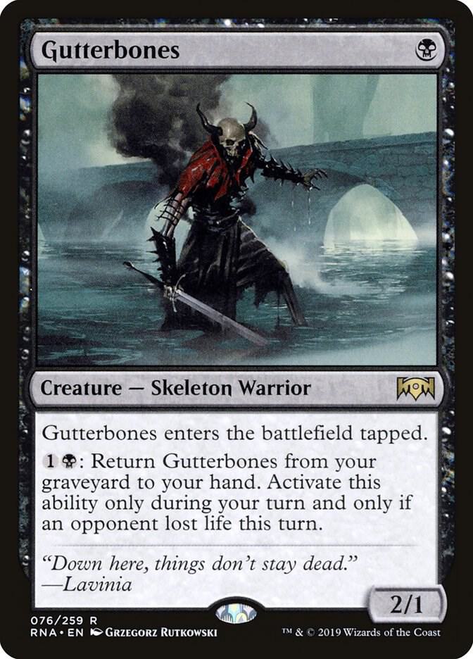 Gutterbones 76 card from Ravnica Allegiance