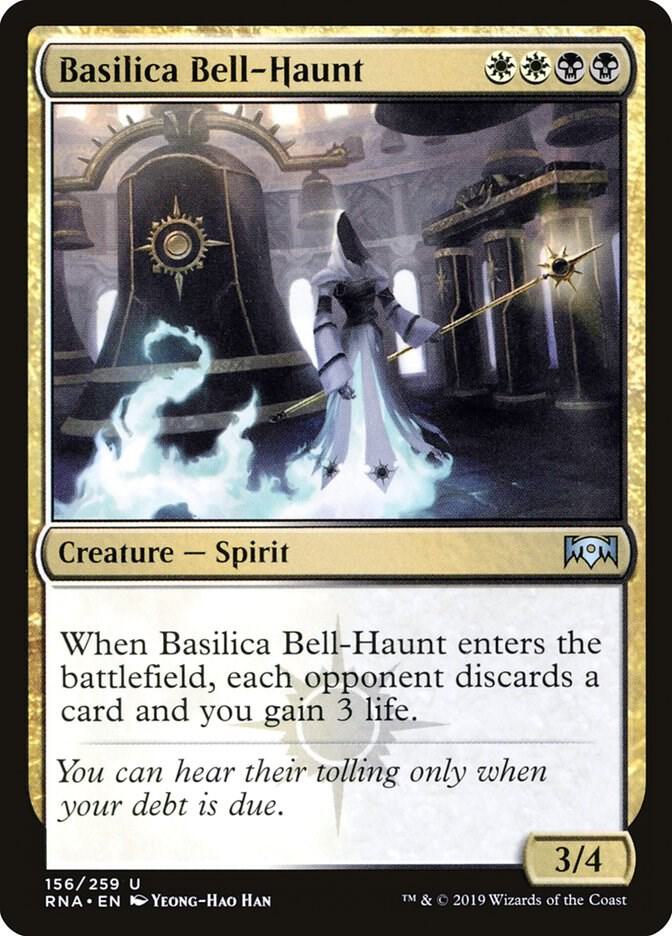 Basilica Bell-Haunt 156 card from Ravnica Allegiance