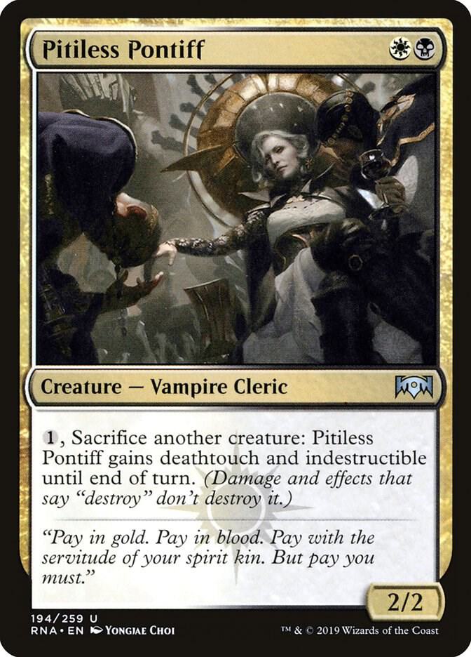 Pitiless Pontiff 194 card from Ravnica Allegiance