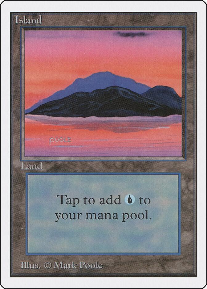 Island (C) card from Unlimited Edition