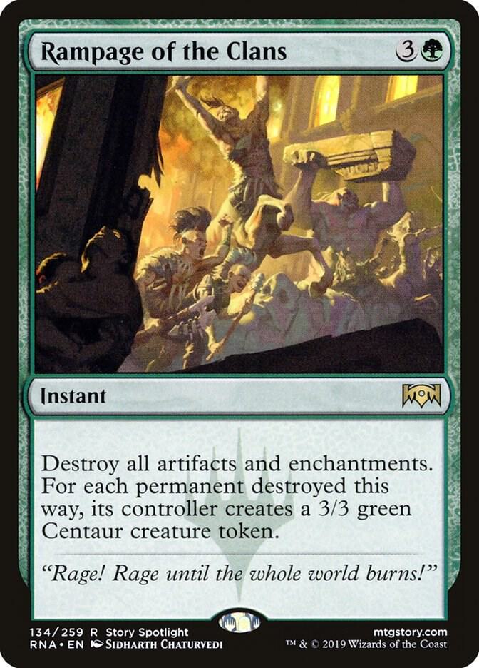 Rampage of the Clans 134 card from Ravnica Allegiance