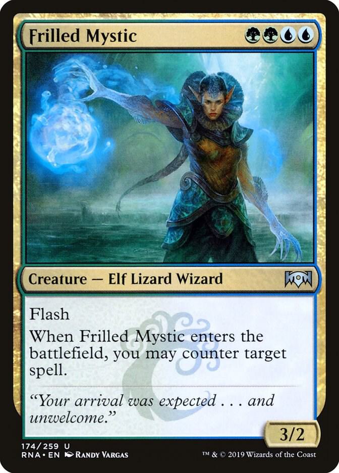 Frilled Mystic 174 card from Ravnica Allegiance