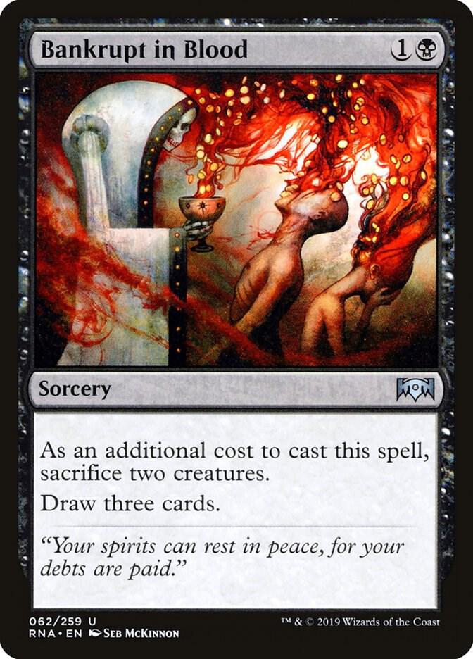 Bankrupt in Blood 62 card from Ravnica Allegiance