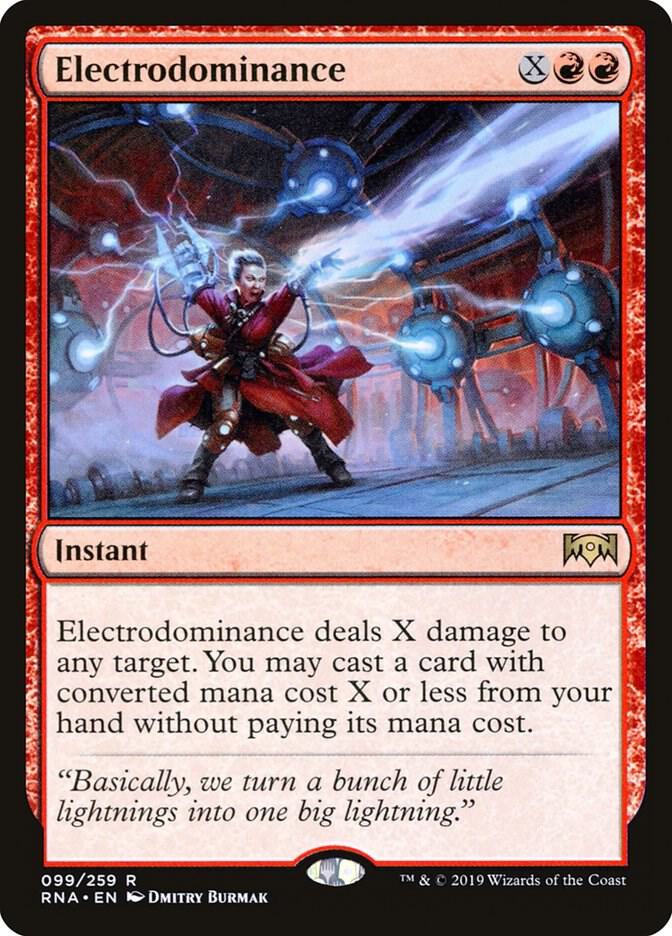 Electrodominance 99 card from Ravnica Allegiance