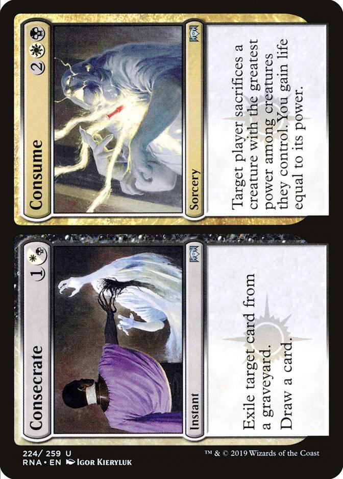 Consecrate // Consume 224 card from Ravnica Allegiance