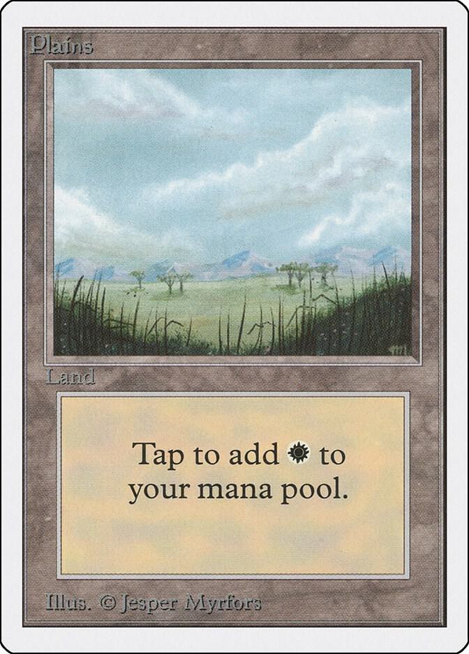 Plains (B) card from Unlimited Edition