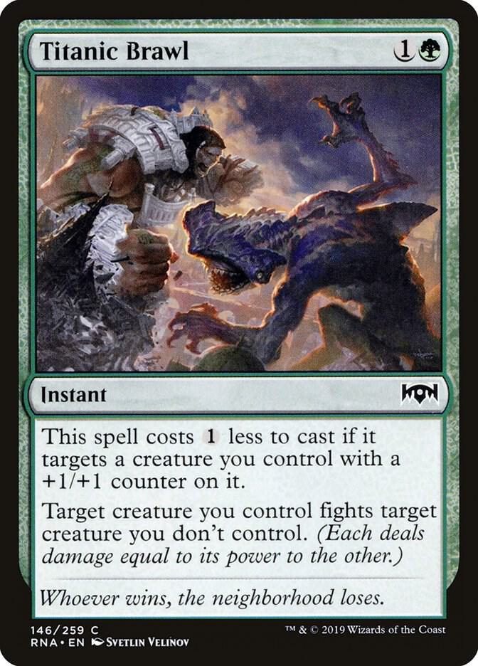 Titanic Brawl 146 card from Ravnica Allegiance