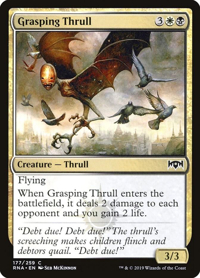 Grasping Thrull 177 card from Ravnica Allegiance