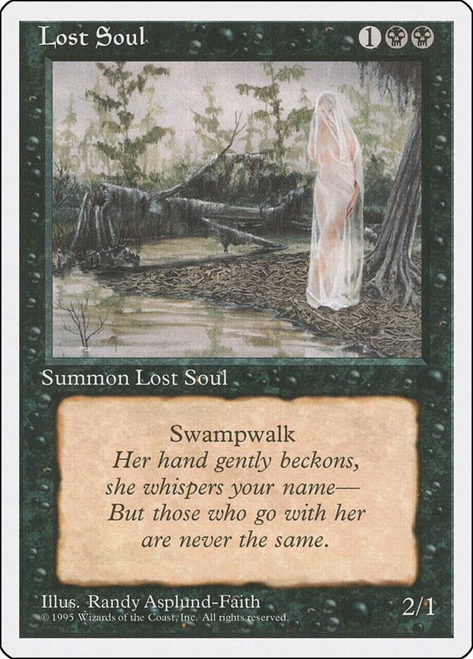 Lost Soul card from Fourth Edition
