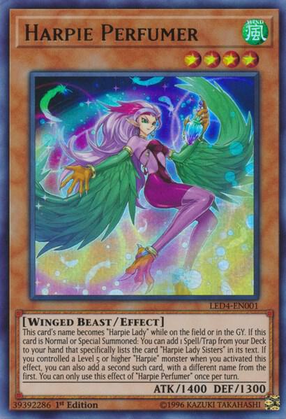 Harpie Perfumer LED4-EN001 card from Legendary Duelists: Sisters of the Rose