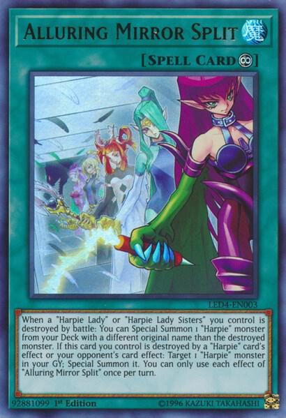 Alluring Mirror Split LED4-EN003 card from Legendary Duelists: Sisters of the Rose