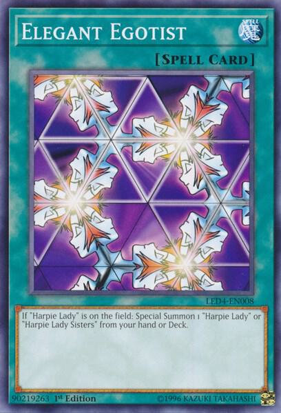 Elegant Egotist LED4-EN008 card from Legendary Duelists: Sisters of the Rose