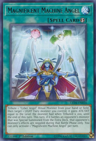 Magnificent Machine Angel LED4-EN016 card from Legendary Duelists: Sisters of the Rose