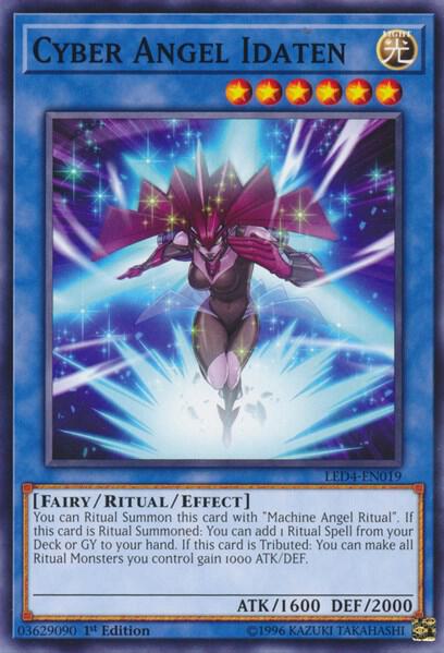 Cyber Angel Idaten LED4-EN019 card from Legendary Duelists: Sisters of the Rose