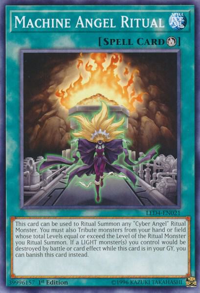 Machine Angel Ritual LED4-EN021 card from Legendary Duelists: Sisters of the Rose