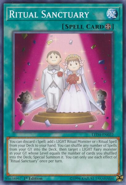 Ritual Sanctuary LED4-EN022 card from Legendary Duelists: Sisters of the Rose