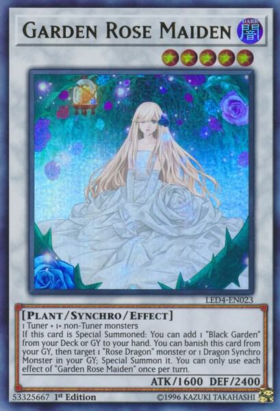 Garden Rose Maiden LED4-EN023 card from Legendary Duelists: Sisters of the Rose