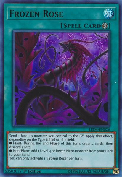 Frozen Rose LED4-EN026 card from Legendary Duelists: Sisters of the Rose