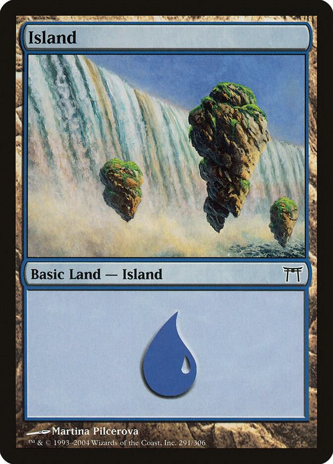 Island 291 card from Champions of Kamigawa