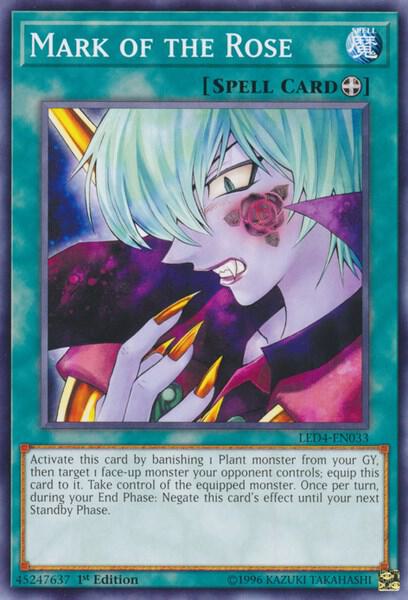 Mark of the Rose LED4-EN033 card from Legendary Duelists: Sisters of the Rose