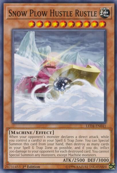 Snow Plow Hustle Rustle LED4-EN041 card from Legendary Duelists: Sisters of the Rose
