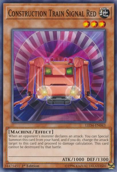 Construction Train Signal Red LED4-EN043 card from Legendary Duelists: Sisters of the Rose
