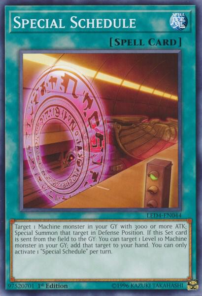 Special Schedule LED4-EN044 card from Legendary Duelists: Sisters of the Rose
