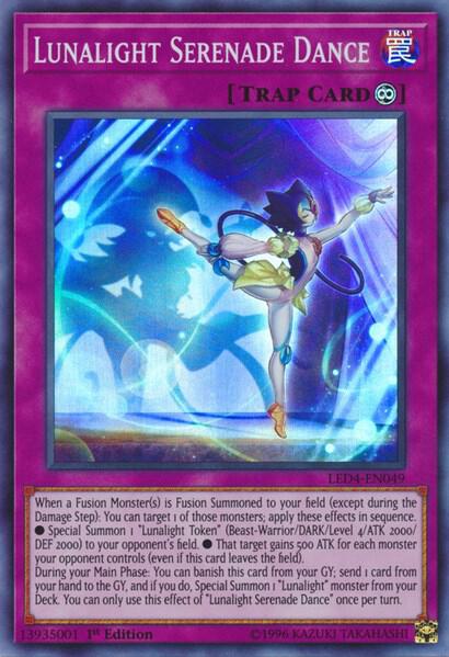Lunalight Serenade Dance LED4-EN049 card from Legendary Duelists: Sisters of the Rose
