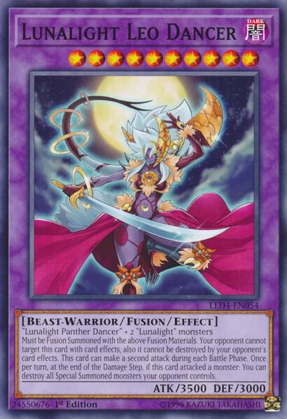 Lunalight Leo Dancer LED4-EN054 card from Legendary Duelists: Sisters of the Rose