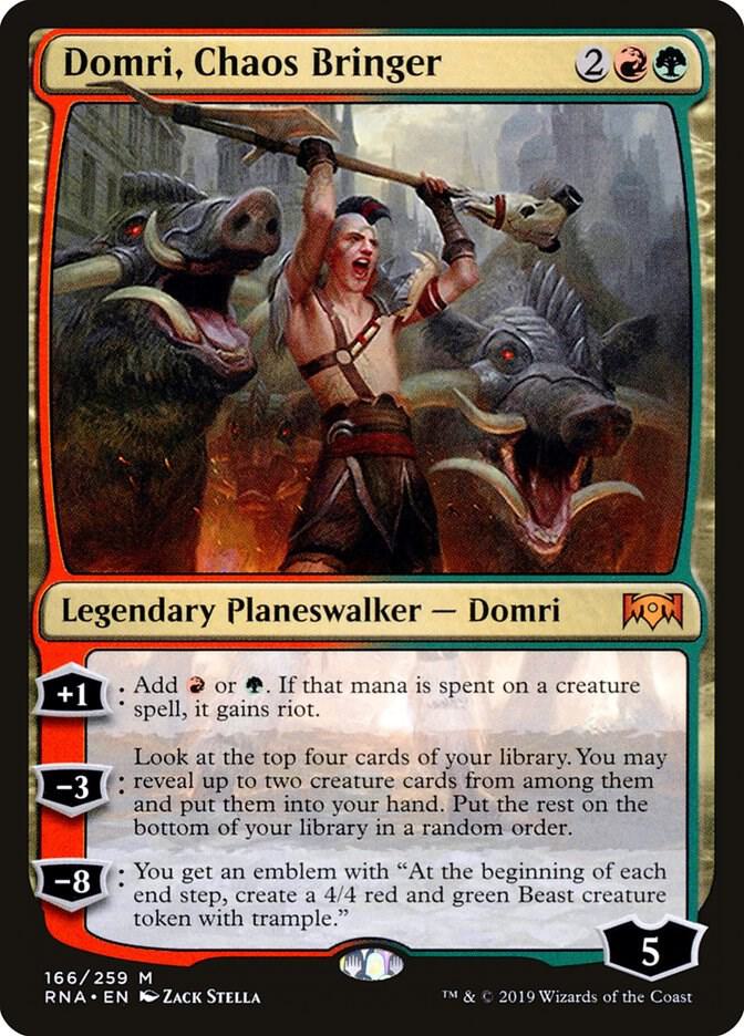 Domri, Chaos Bringer 166 card from Ravnica Allegiance