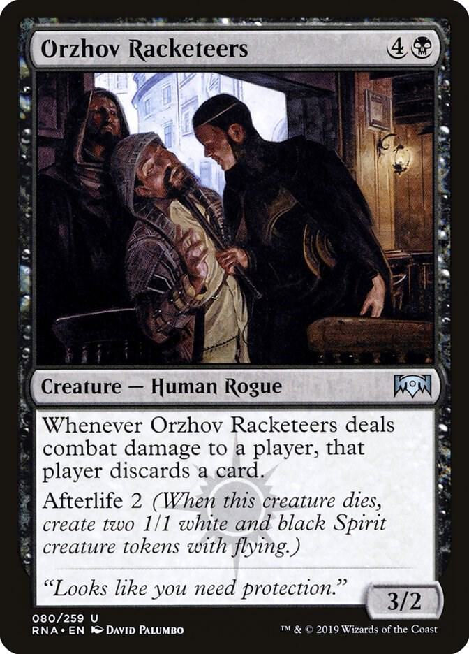 Orzhov Racketeers 80 card from Ravnica Allegiance