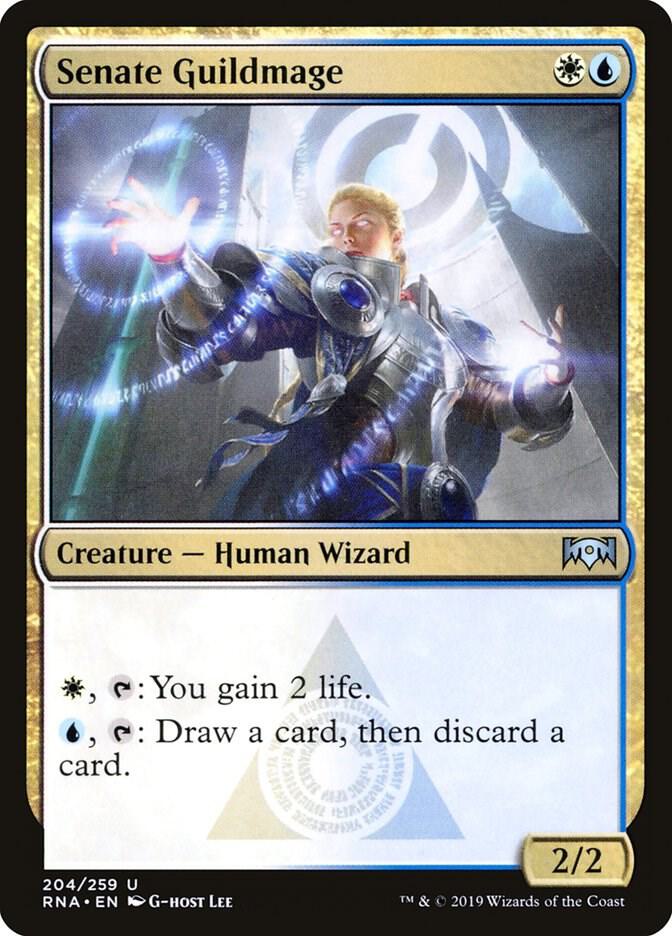 Senate Guildmage 204 card from Ravnica Allegiance