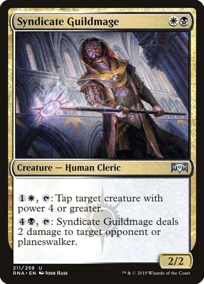 Syndicate Guildmage 211 card from Ravnica Allegiance
