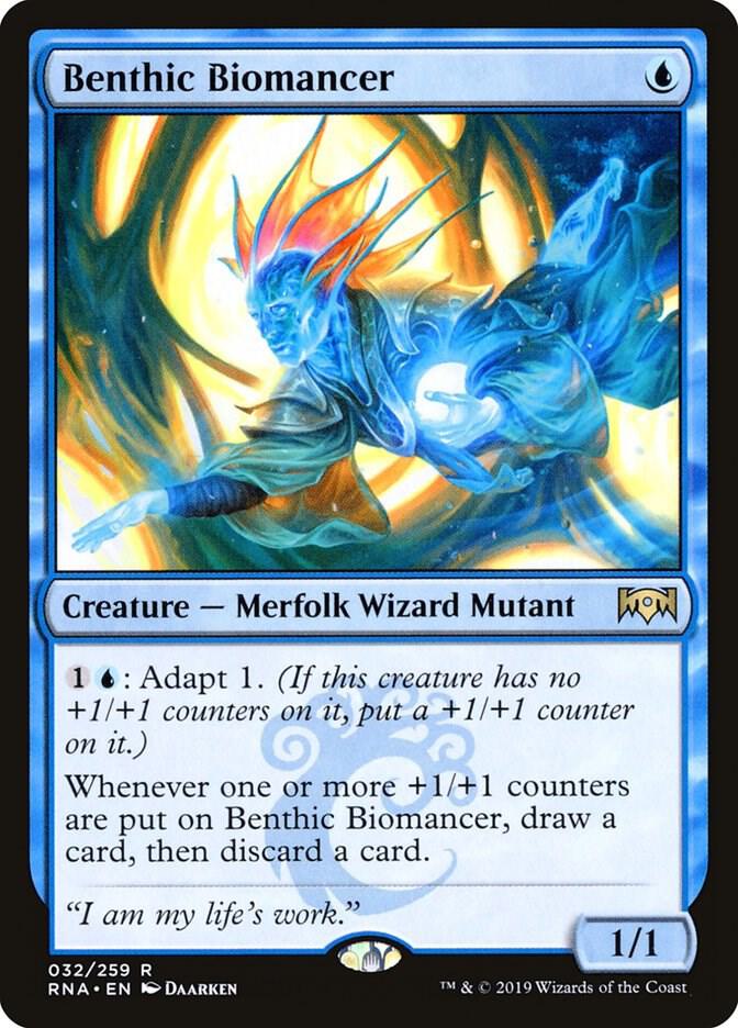 Benthic Biomancer 32 card from Ravnica Allegiance