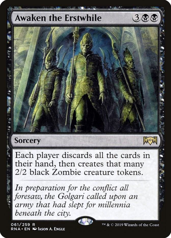 Awaken the Erstwhile 61 card from Ravnica Allegiance