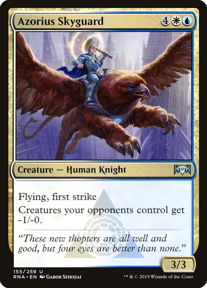 Azorius Skyguard 155 card from Ravnica Allegiance