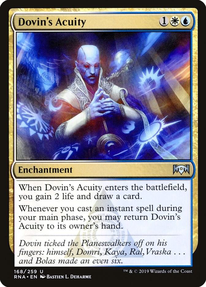 Dovin's Acuity 168 card from Ravnica Allegiance