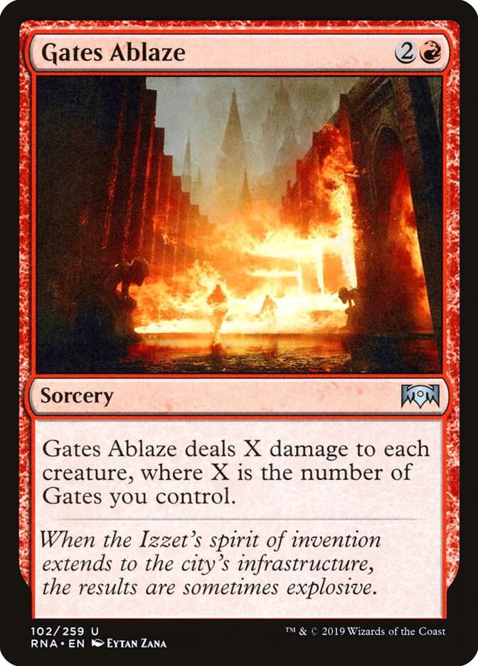 Gates Ablaze 102 card from Ravnica Allegiance