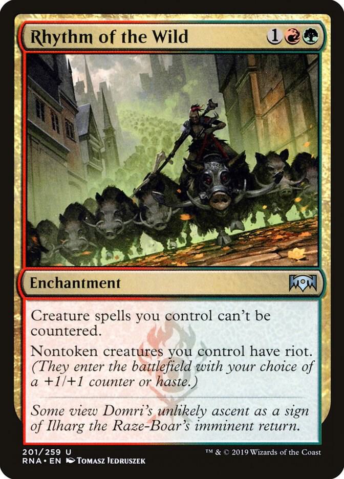 Rhythm of the Wild 201 card from Ravnica Allegiance