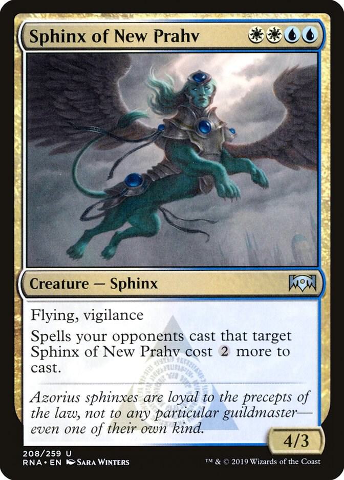 Sphinx of New Prahv 208 card from Ravnica Allegiance
