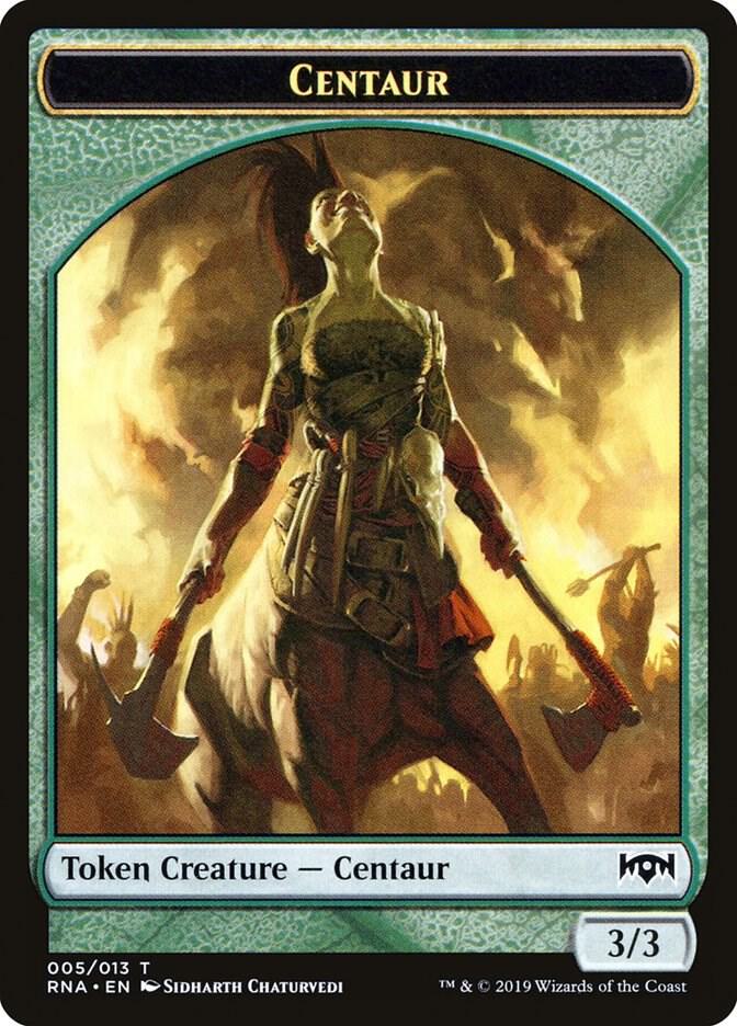 Centaur Token 5 card from Ravnica Allegiance