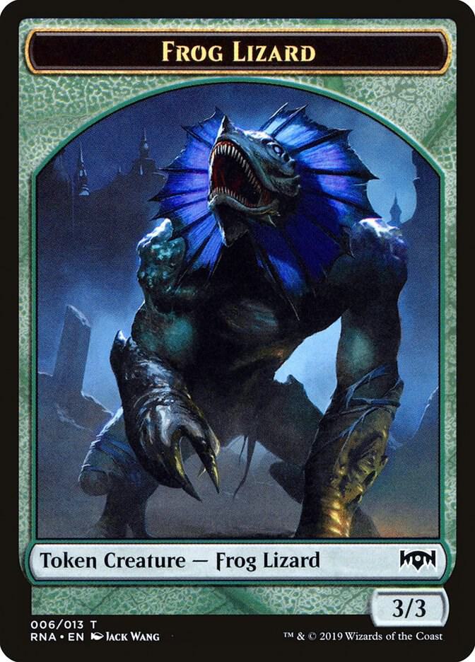 Frog Lizard Token 6 card from Ravnica Allegiance