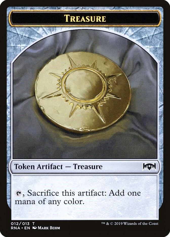 Treasure Token 12 card from Ravnica Allegiance